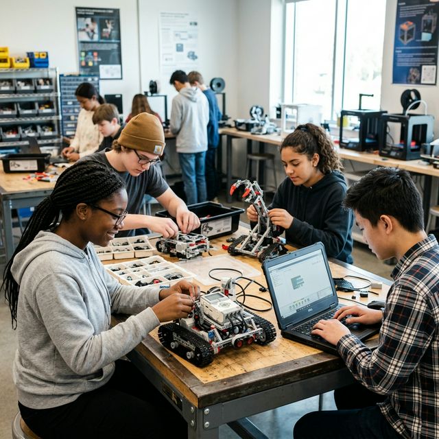 LEGO-AG — Schüler bauen Roboter